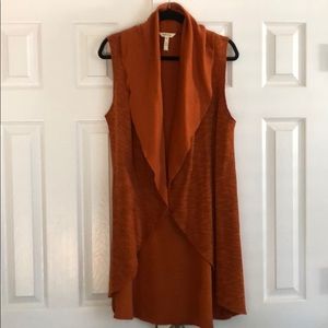 Matilda Jane drape sweater vest, tunic length, M
